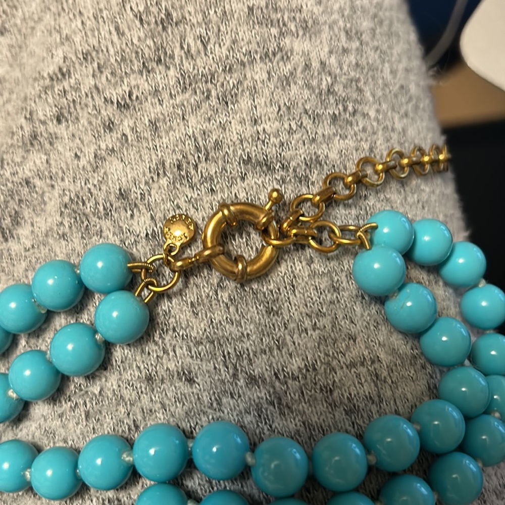 J.Crew Parrot 🦜 Big Beaded Necklace,Never Worn,Adjustable Stunning 😍 - Picture 7 of 7